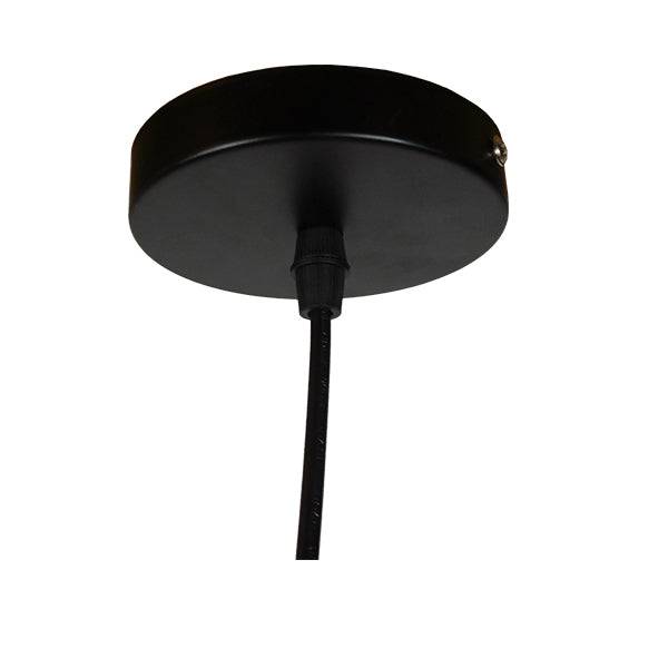 GloboStar® PAROS 01290 Vintage Κρεμαστό Φωτιστικό Οροφής Μονόφωτο 3D από Επεξεργασμένο Σκληρό Καφέ Χαρτόνι Καμπάνα Φ30 x Y20cm - ledmania.gr