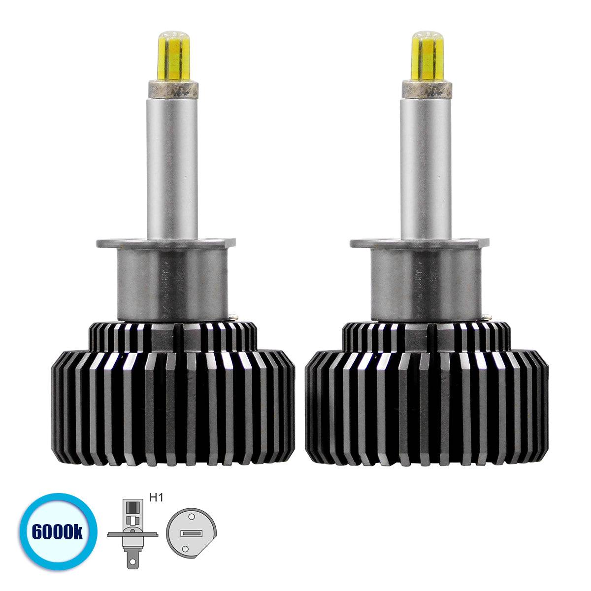 GloboStar® 82060 H1 360° Line Extreme KIT Βασικού Φωτισμού Αυτοκινήτου & Φορτηγού 3rd Generation Can-Bus Extreme Truck Series LED CREE CXB COB 120W 16800lm DC 9-32V Αδιάβροχο IP66 Ψυχρό Λευκό 6000K - ledmania.gr