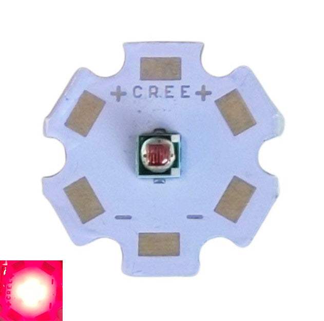 3W Cree LED XPE Υψηλής Ισχύος LED Chip-20mm PCB Board-2-2.4vdc-Βαθυ Κοκκινο 660nm-1τεμ. - ledmania.gr