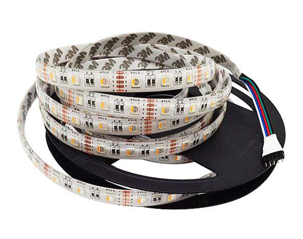 RGB+Ζεστο Λευκο 16-18lm led Ταινία 12V 60 smd 5050 IP20-18w-1 μέτρο - ledmania.gr