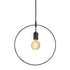 ΚΡΕΜΑΣΤΟ ΜΕΤΑΛΛΙΚΟ 1ΧΕ27 ΜΑΥΡΟΣ ΚΥΚΛΟΣ Φ35cm - ledmania.gr