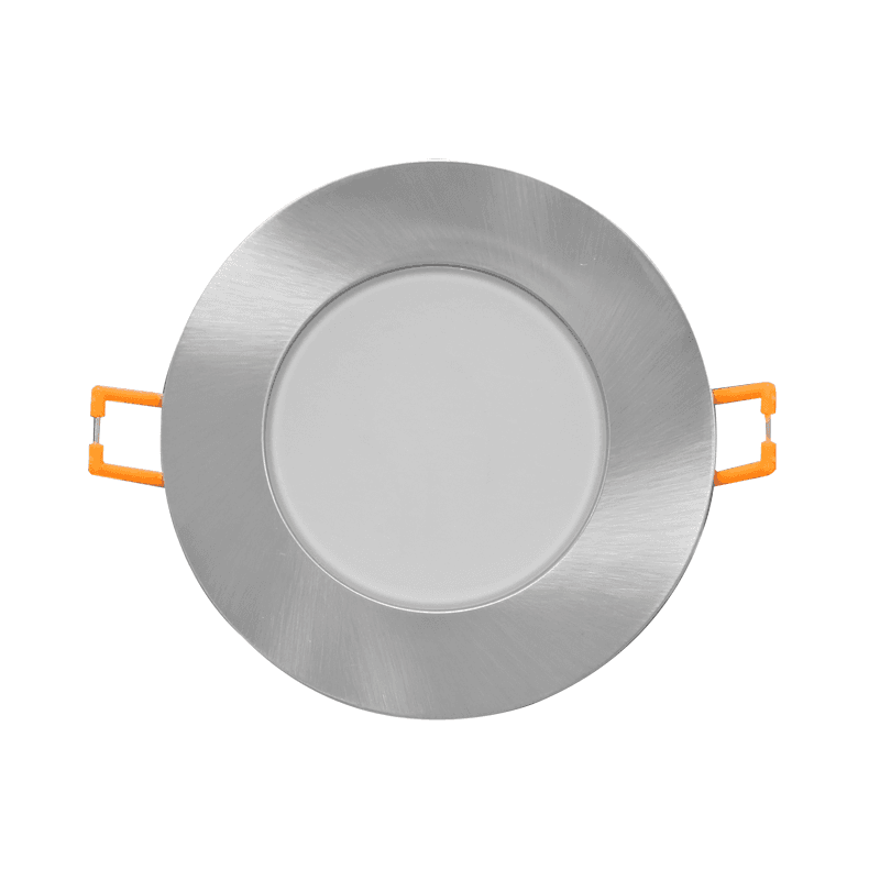 LED SPOT IP65 NIKEL MAT ROUND 5W 3.000K 230V AC 400Lm 120° Ra80 - ledmania.gr
