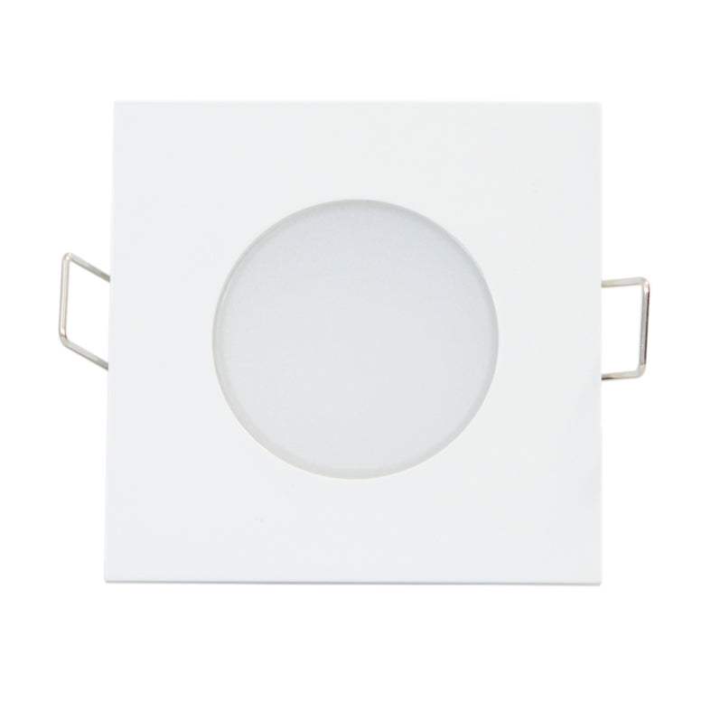 LED SPOT IP65 WHITE SQUARE 5W 3.000K 230V AC 400Lm 120° Ra80 - ledmania.gr