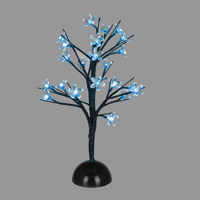 TABLE TREE 25 LED ΣΧΕΔΙΟ ΛΑΜΠΑΚ ΜΕ ΜΠΑΤΑΡΙΑ 3xAA ΜΠΛΕ IP20 10x10x45cm - ledmania.gr