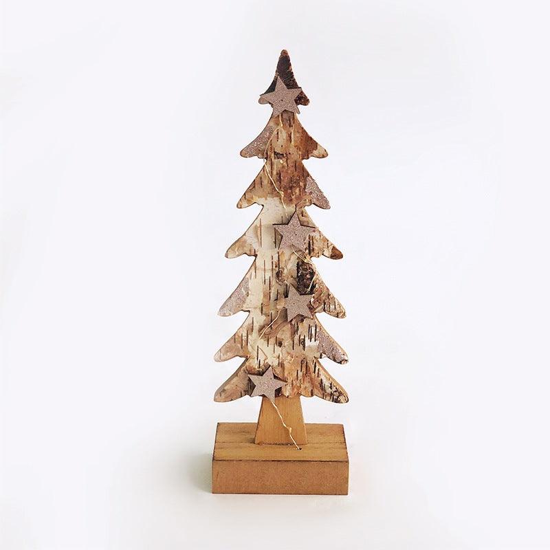 “WOODEN XMAS TREE LIGHT” KΑΦΕ ΔΕΝΤΡΟ-ΜΙΚΡΟ 5 LED ΛΑΜΠΑΚ ΜΠΑΤΑΡ(2xAAA) ΘΕΡΜΟ ΛΕΥΚΟ IP20 9.5x6x31cm - ledmania.gr