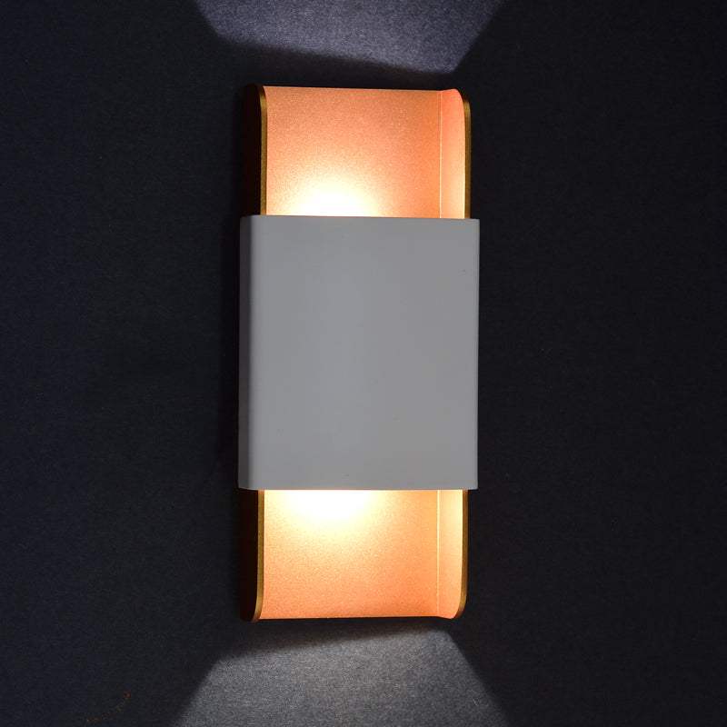 ΕΠΙΤΟΙΧΟ Φ/Σ LED 12W 3000K ΑΛΟΥΜΙΝΙΟ ΛΕΥΚΟ+ΧΡΥΣΟ 25X11X5,3CM - ledmania.gr