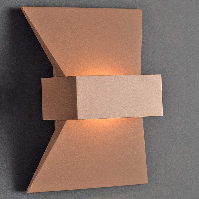 ΕΠΙΤΟΙΧΟ Φ/Σ LED 6W 3000K ΑΛΟΥΜΙΝΙΟ ΧΡΥΣΟ 20Χ16Χ7CM - ledmania.gr