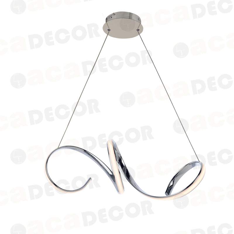 ^ΚΡΕΜΑΣΤΟ Φ/Σ LED 40W 3000K 2400LM ΧΡΩΜΙΟ ΑΛΟΥΜΙΝΙΟ 64X22ΧΗ120CM CLEO - ledmania.gr