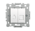 ΠΡΙΖΑ RJ11+RJ45 ΛΕΥΚΗ EL0646 SPLENDOR - ledmania.gr