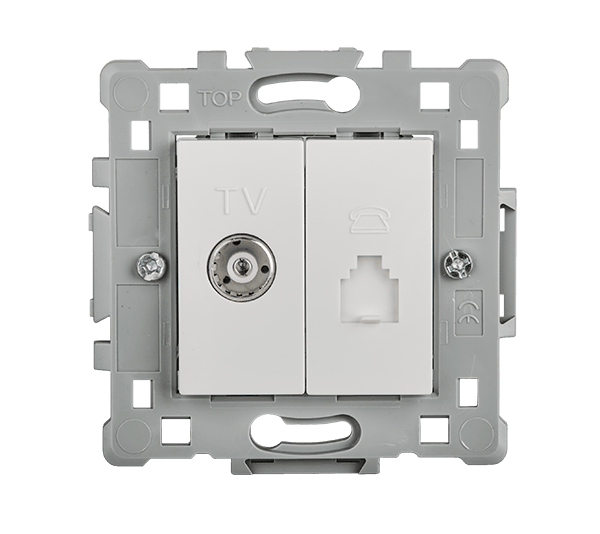 ΠΡΙΖΑ TV(ΘΗΛΥΚΗ)+RJ11 ΛΕΥΚΗ EL0648 SPLENDOR - ledmania.gr