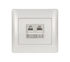 RHYME RJ11+RJ45 ΛΕΥΚΟ ΜΕΤΑΛΛΙΖΕ - ledmania.gr
