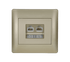 RHYME RJ11+RJ45 ΣΑΜΠΑΝΙΖΕ ΜΕΤΑΛΛΙΖΕ - ledmania.gr