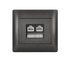 RHYME RJ11+RJ45 ΓΡΑΦΙΤΗΣ ΜΕΤΑΛΛΙΖΕ - ledmania.gr