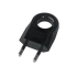 TWO PIN PLUG WITH EXTRACTION RING 6A BLACK - ledmania.gr