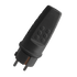 RUBBER SCHUKO PLUG 16A BLACK - ledmania.gr