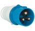 ΦΙΣ ΚΙΝΗΤΟ HT-013 16А IP44 1P+N+E 230V - ledmania.gr