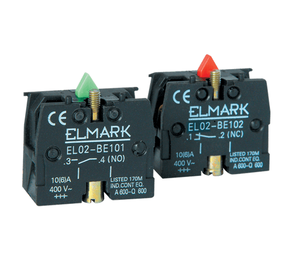 ΕΠΑΦΗ ΜΠΟΥΤΟΝ EL02-BE 102 1NC ΚΟΚΚΙΝΟ - ledmania.gr