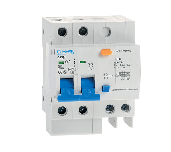 ΣΥΝΔΥΑΣΜΟΣ ΡΕΛΕ ΔΙΑΡΡΟΗΣ JEL6 C10 2P 10A/30MA - ledmania.gr