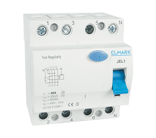 ΡΕΛΕ ΔΙΑΡΡΟΗΣ JEL1 4P 10A/30MA - ledmania.gr