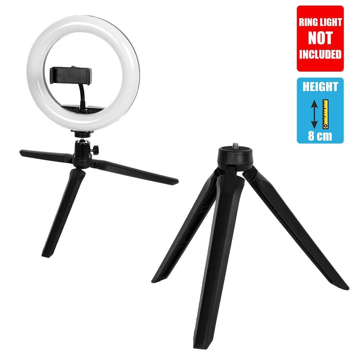 GloboStar® 75806 Professional Table Tripod - Επαγγελματικό Επιτραπέζιο Τρίποδο για Ring Light LED - ledmania.gr