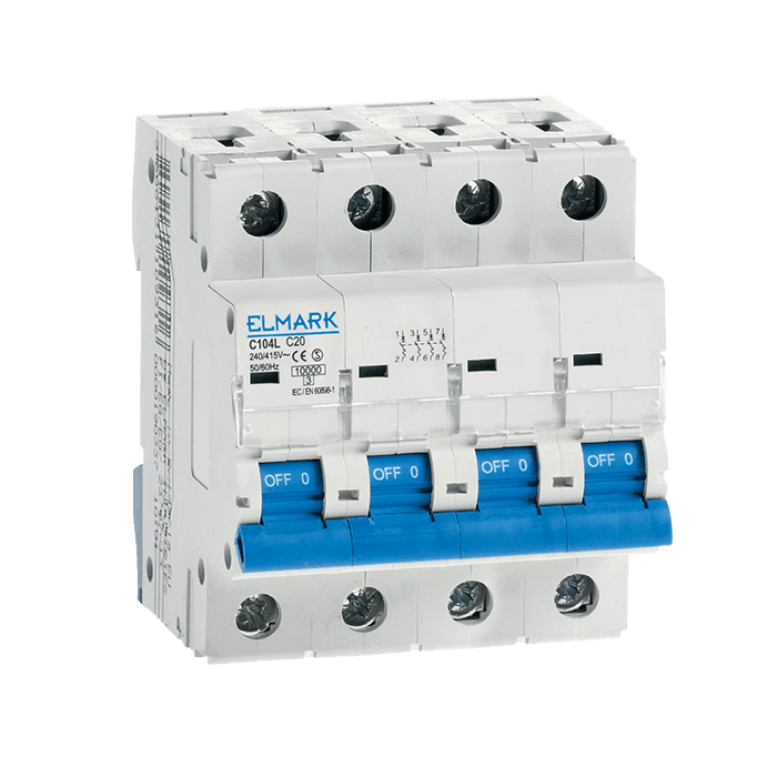 ΜΙΚΡΟΑΥΤΟΜΑΤΗ ΑΣΦΑΛΕΙΑ C104L/20A 4P ΚΑΜΠΥΛΗ C - ledmania.gr