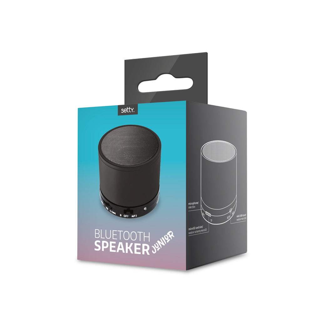 SETTY JUNIOR BLUETOOTH SPEAKER BLACK - ledmania.gr