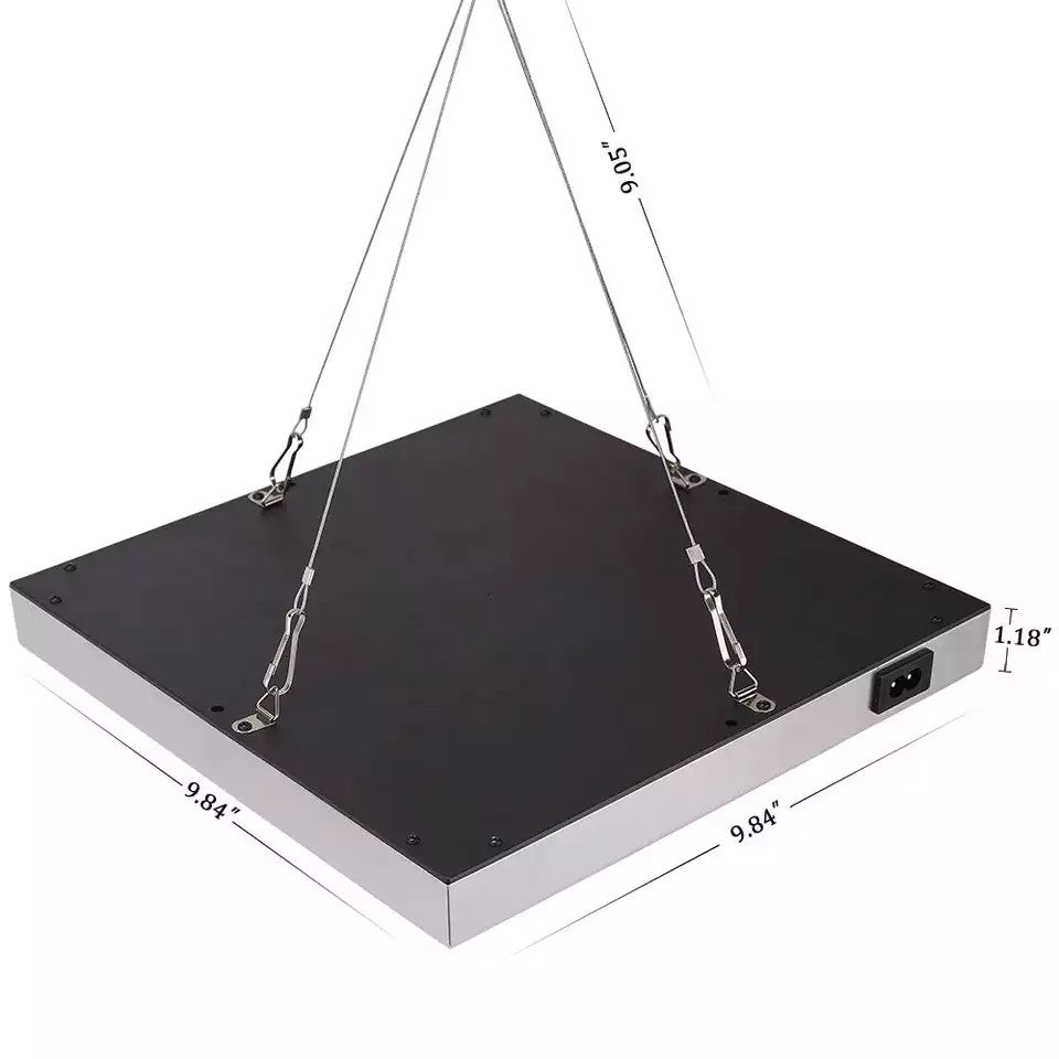 45W 144 LED Πλήρους Φάσματος Φωτιστικό Ανάπτυξης Φυτων θερμοκηπίου-400-700 PPFDμmol (m2·s) λάμπα πλήρωσης 85-265V - ledmania.gr