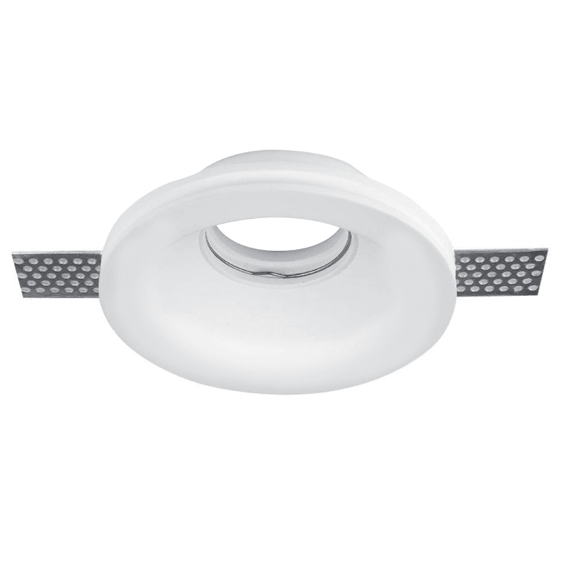 ΣΠΟΤ ΓΥΨΟΥ ΣΤΡΟΓΓΥΛΟ GU10 D130x45 - ledmania.gr