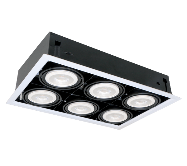 ΦΩΤΙΣΤΙΚΟ QUAD612 12W 6XE27 4000K ΛΕΥΚΟ - ledmania.gr