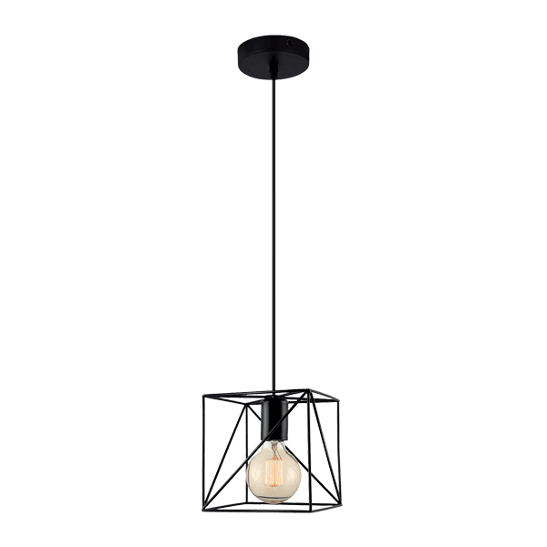 IDA PENDANT 1XE27 BLACK - ledmania.gr
