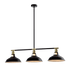 JEMMA CHANDELIER 3XE27 BLACK/GOLD - ledmania.gr