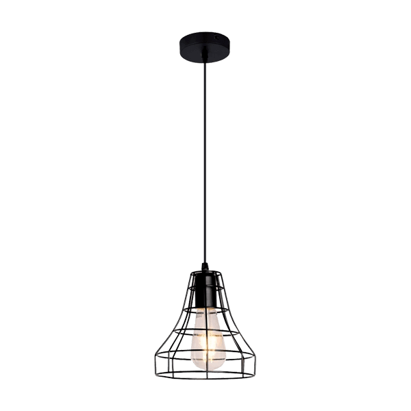 JILL PENDANT 1XE27 BLACK-955JILL1/BL - ledmania.gr