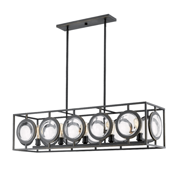 LUTON PENDANT 6xE14 BLACK - ledmania.gr