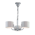 MELODY CHANDELIER 3xE27 CHROME/WHITE - ledmania.gr