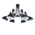 MORGAN CHANDELIER 6xE14 BLACK - ledmania.gr