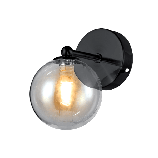 OLENA WALL LAMP 1xG9 BLACK - ledmania.gr