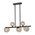 OLENA CHANDELIER 5xG9 HORIZONTAL BLACK - ledmania.gr