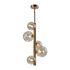 OLENA CHANDELIER 5xG9 VERTICAL GOLD - ledmania.gr