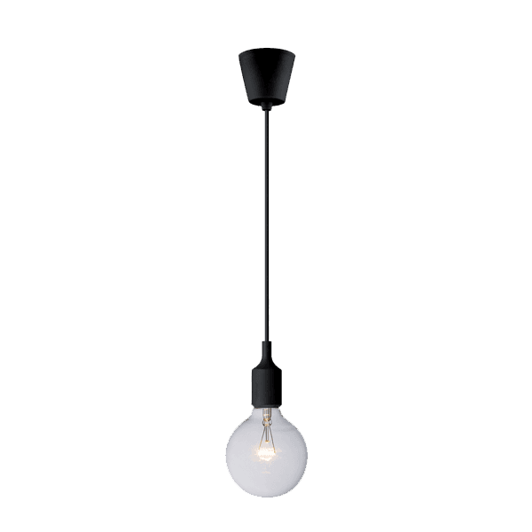 SAILOR-16 PENDANT SILICONE 1xE27 BLACK - ledmania.gr