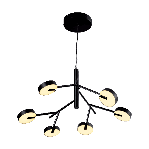 SENSO LED PENDANT 50W 3000K MATTE BLACK - ledmania.gr