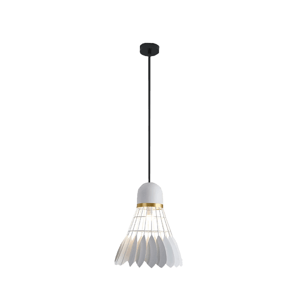 SHUTTLE PENDANT 1xE27 WHITE - ledmania.gr