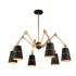 SPIDER ΠΟΛΥΦΩΤΟ 6XE27 ΜΑΥΡΟ - ledmania.gr