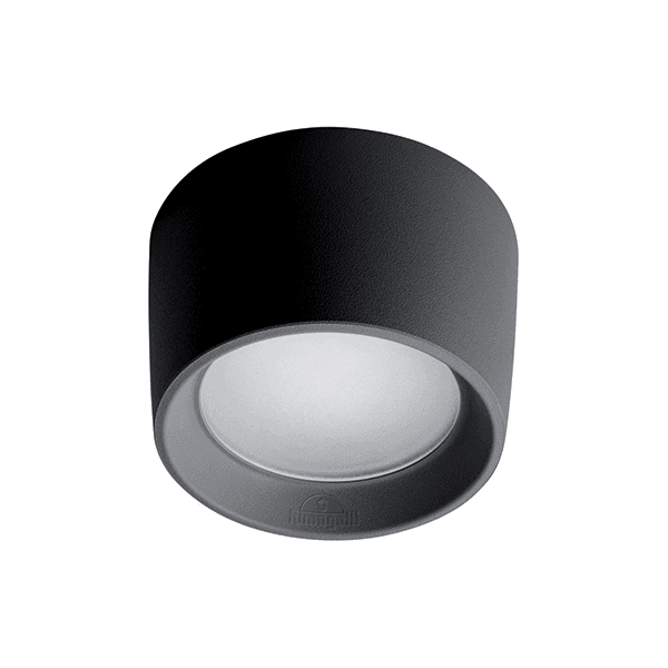 LIVIA 160 LED CEILING LAMP 10W 4000K IP55 BLACK - ledmania.gr