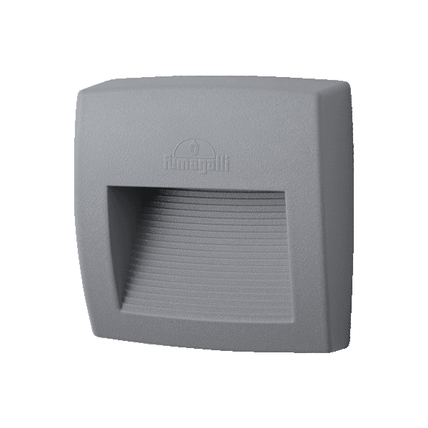 LORENZA 150 LED WALL LAMP 4W 4000K IP55 GREY - ledmania.gr