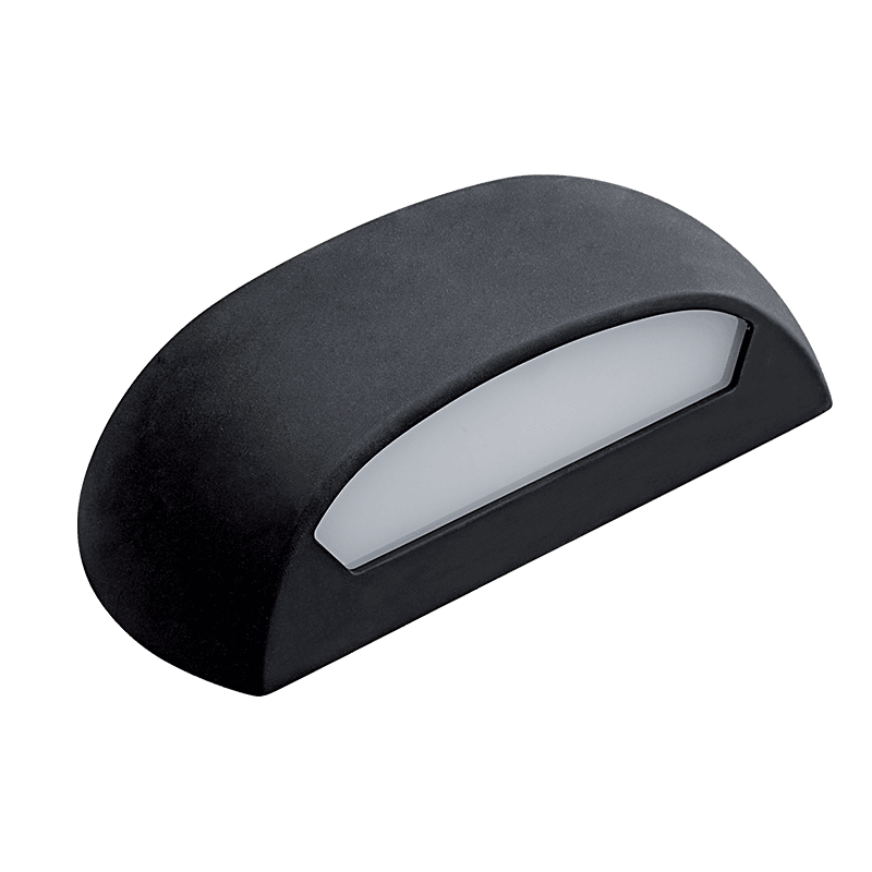 TINA LED WALL LAMP 12W 4000K IP65 BLACK - ledmania.gr