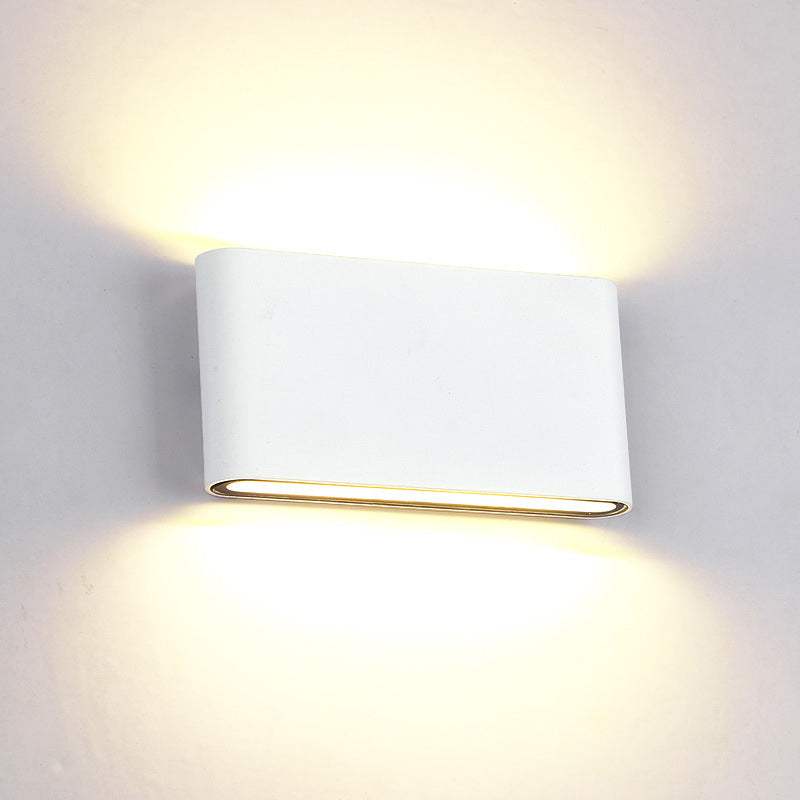 LED ΑΠΛΙΚΑ ΣΤΡΟΓΓΥΛΕΜΕΝΗ 2X6W 4000K IP65 ΛΕΥΚΗ - ledmania.gr