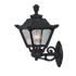 GOLIA WALL LATERN UPWARD 1XE27 IP55 BLACK - ledmania.gr