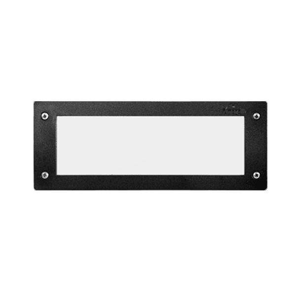 LETI 300 RECESSED WALL LAMP 1XE27 IP55 BLACK - ledmania.gr
