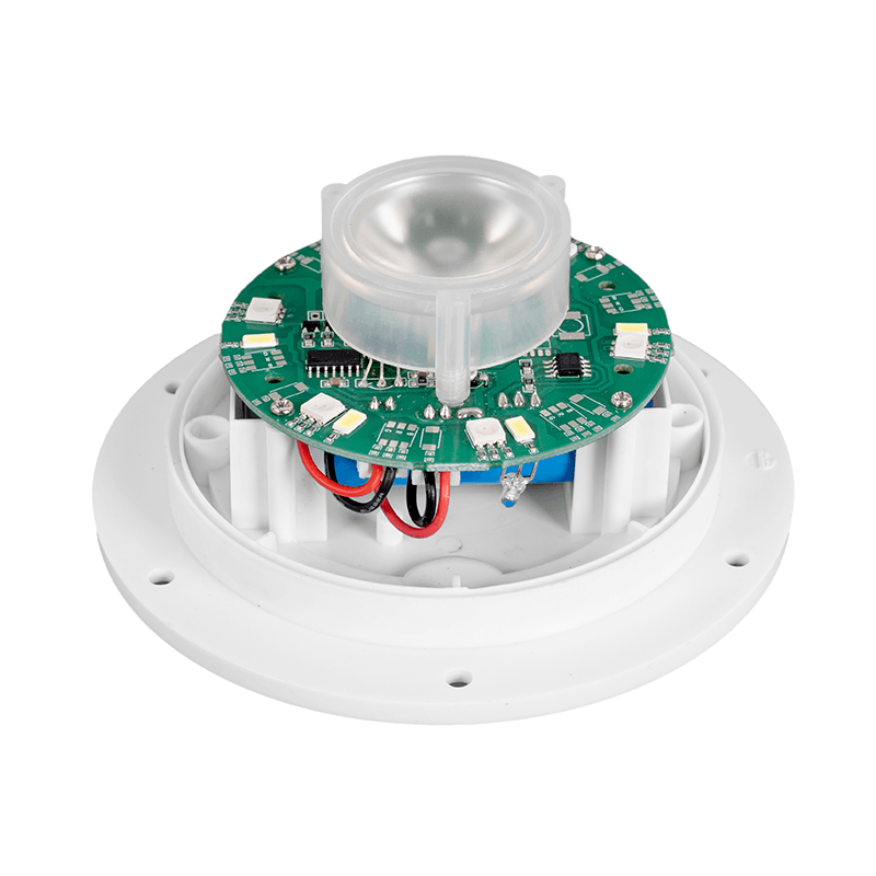 RECHARGEABLE LED BASE WITH LENS RGBW AND REMOTE - ledmania.gr