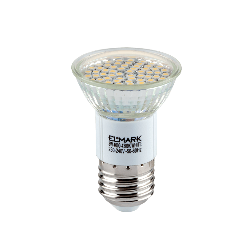 LED ΛΑΜΠΤΗΡΑΣ LED60SMD3528 3W E27 230V ΛΕΥΚΟ ΘΕΡΜΟ - ledmania.gr